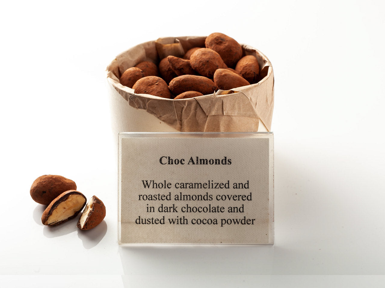 Chocolate dusted Almonds